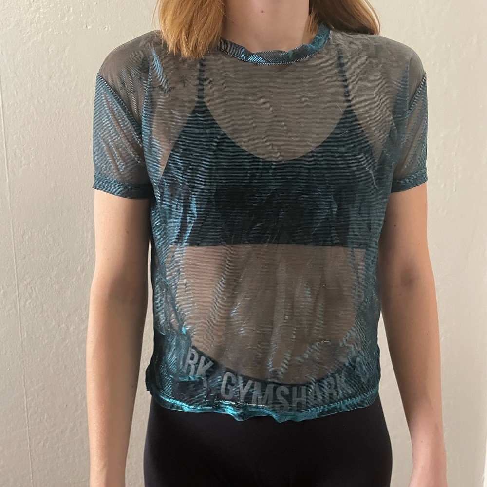 Blue steel sheer t shirt